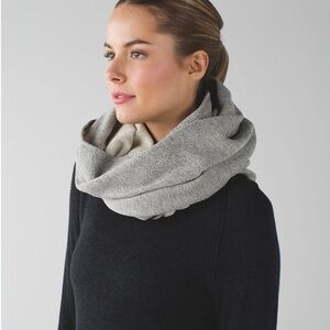 LULULEMON VINYASA SCARF - HEATHERED BLACK * COTTON  - NWOT